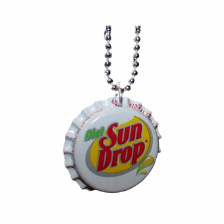 Diet Sun Drop Upcycled Bottlecap 18 Inch Necklace