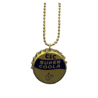 C and C Super Cola Upcycled Bottlecap 17 Inch Necklace