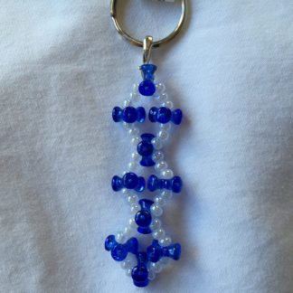 Handcrafted Bead and Wire Keychain Charms