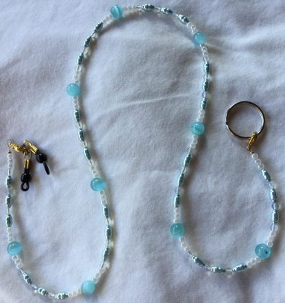 Turquoise Catseye Beads Sunglass Chain